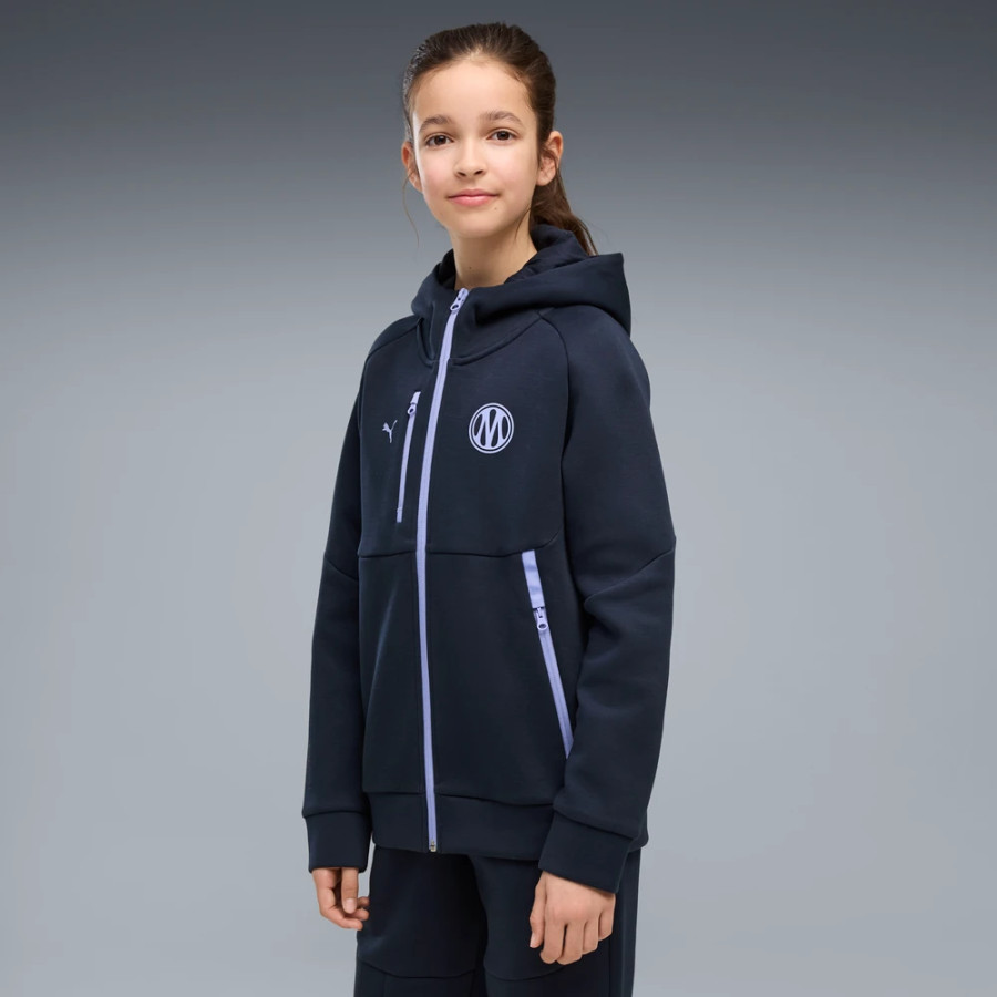 Veste survêtement junior OM PumaTech FZ bleu violet