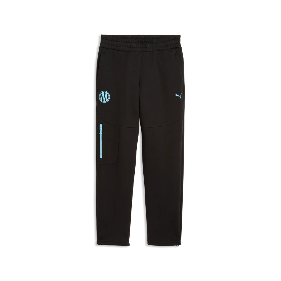 Pantalon survêtement junior OM PumaTech FZ noir bleu