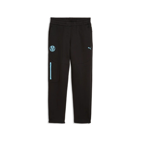Pantalon survêtement junior OM PumaTech FZ noir bleu