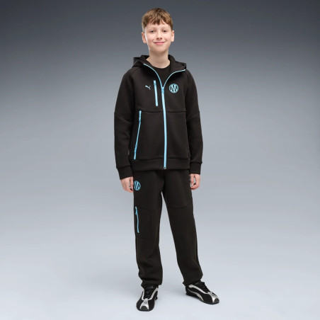 Pantalon survêtement junior OM PumaTech FZ noir bleu