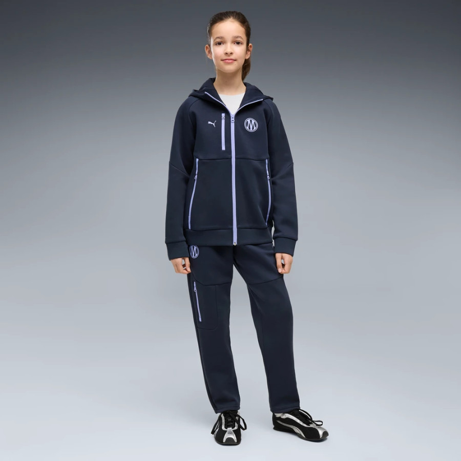 Pantalon survêtement junior OM PumaTech bleu violet