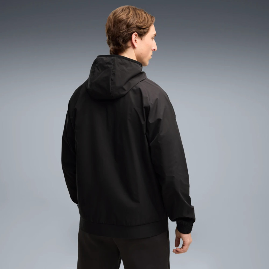 Veste survêtement OM PumaTech Woven noir bleu