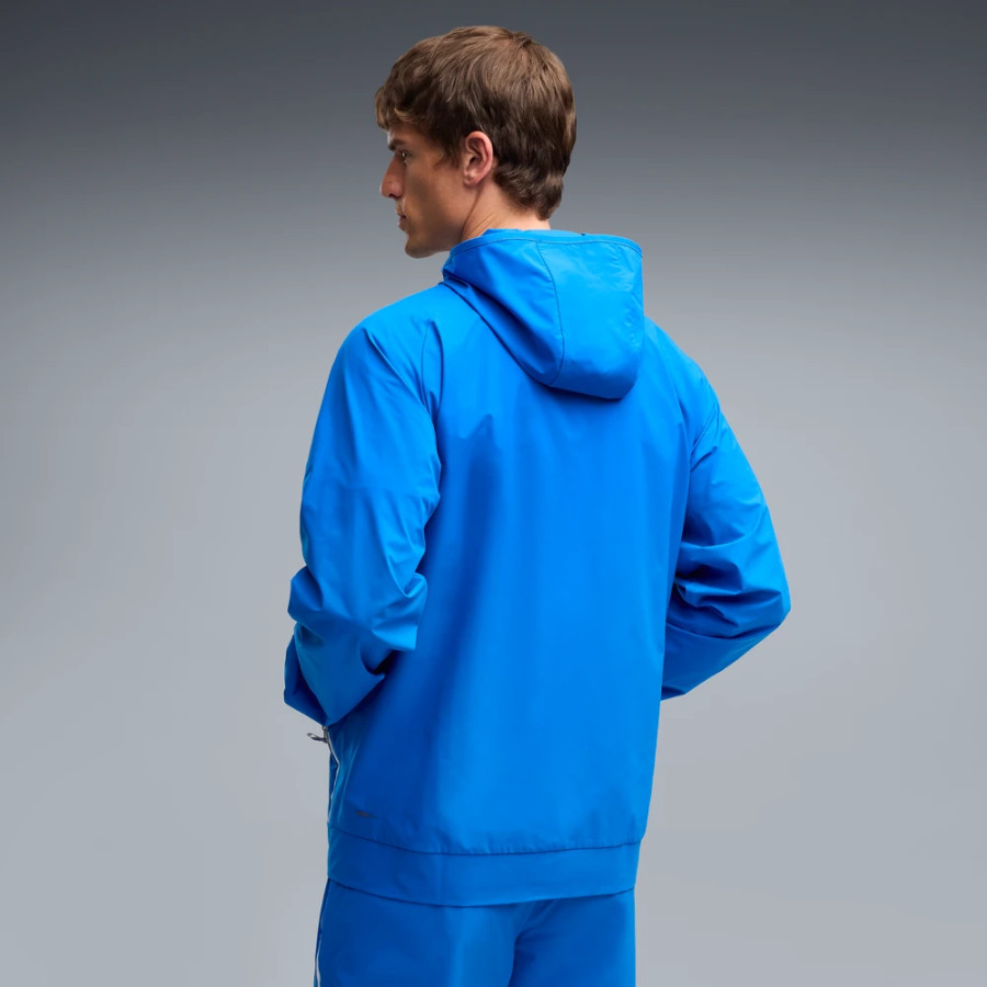 Veste survêtement OM PumaTech Woven bleu blanc