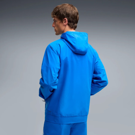 Veste survêtement OM PumaTech Woven bleu blanc