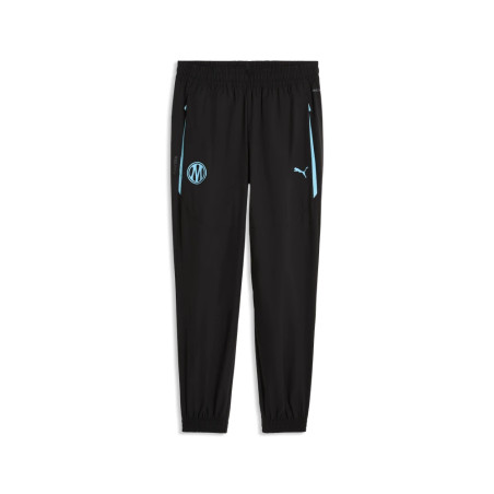 Pantalon survêtement OM PumaTech Woven noir bleu