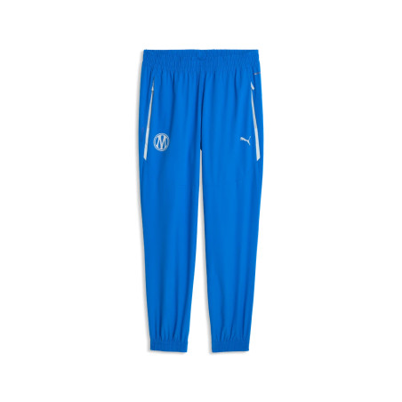 Pantalon survêtement OM PumaTech Woven bleu blanc