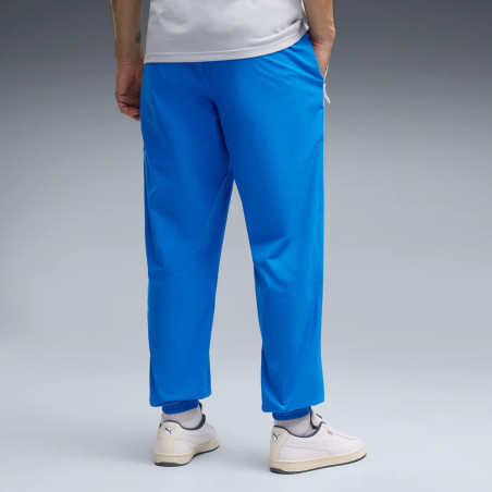 Pantalon survêtement OM PumaTech Woven bleu blanc
