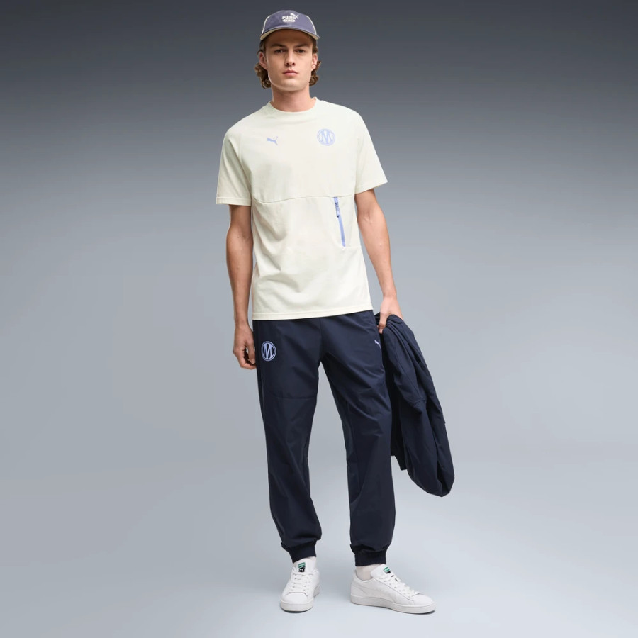 Pantalon survêtement OM PumaTech Woven bleu violet