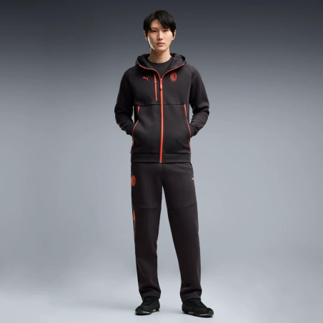 Veste survêtement Milan AC PumaTech FZ noir rouge