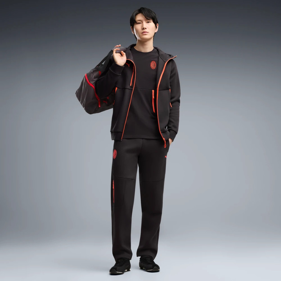 Pantalon survêtement Milan AC PumaTech noir rouge