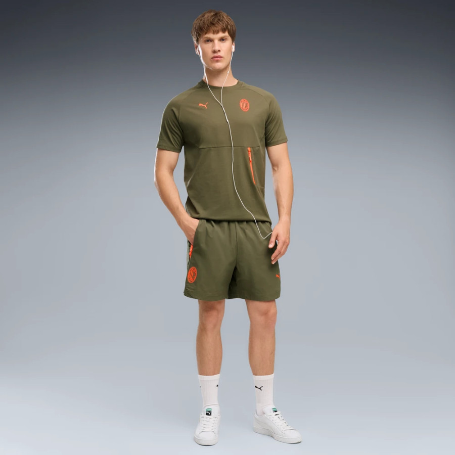 Short Milan AC PumaTech Woven vert rouge