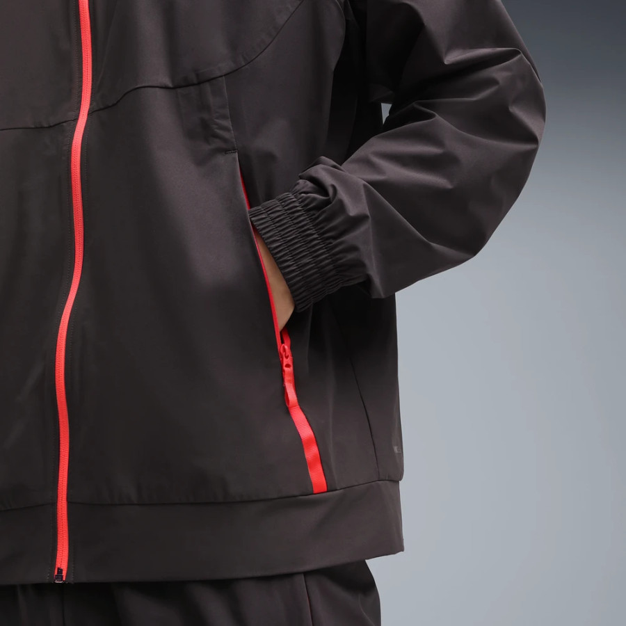 Veste survêtement Milan AC PumaTech woven noir rouge