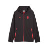 Veste survêtement Milan AC PumaTech woven noir rouge