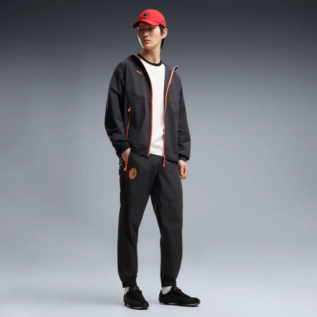 Pantalon survêtement Milan AC PumaTech woven noir rouge