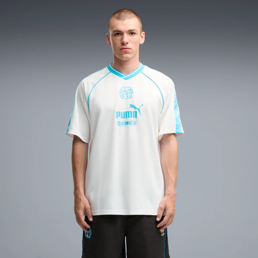 Maillot OM King Archive blanc bleu