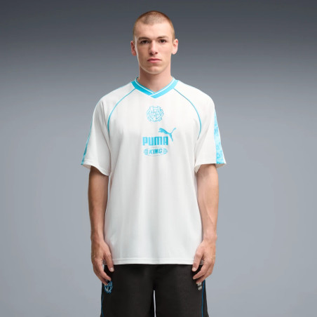 Maillot OM King Archive blanc bleu