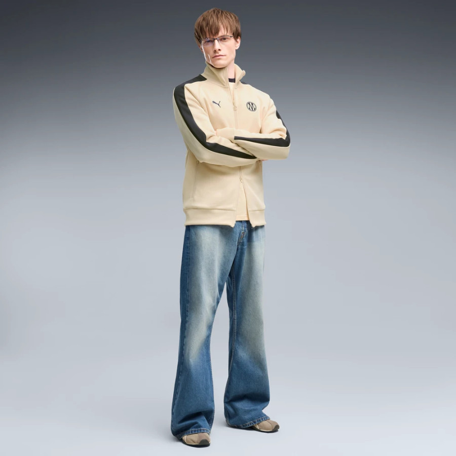 Veste OM T7 beige noir