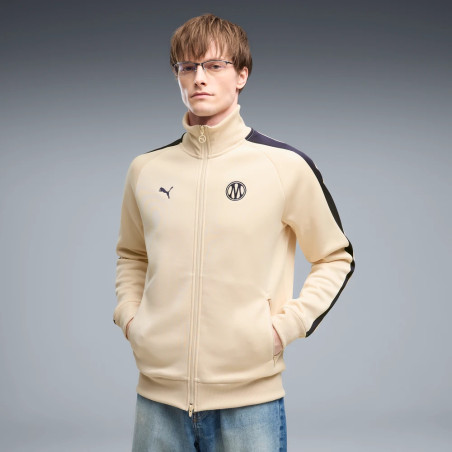 Veste OM T7 beige noir