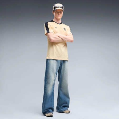 T-shirt OM T7 beige noir