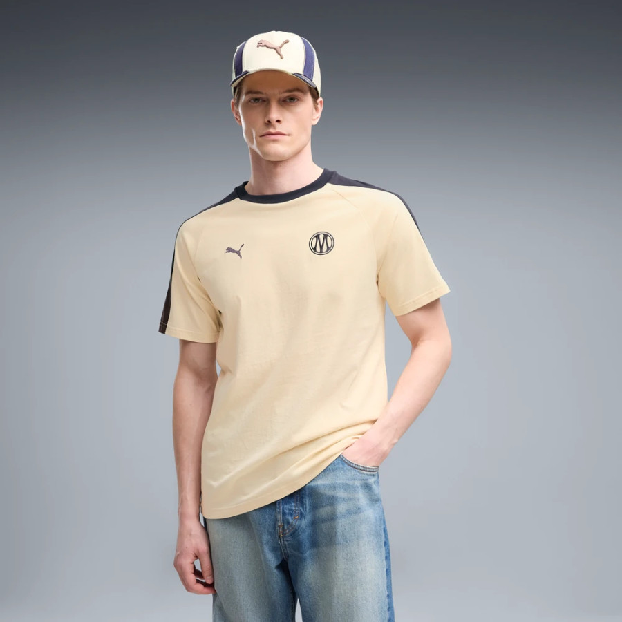 T-shirt OM T7 beige noir
