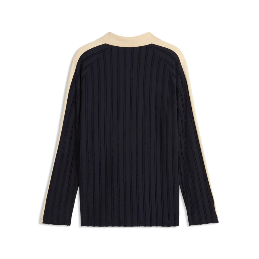 Polo manches longues OM T7 noir or