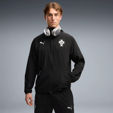 Veste survêtement Portugal PowerTrain Woven noir blanc