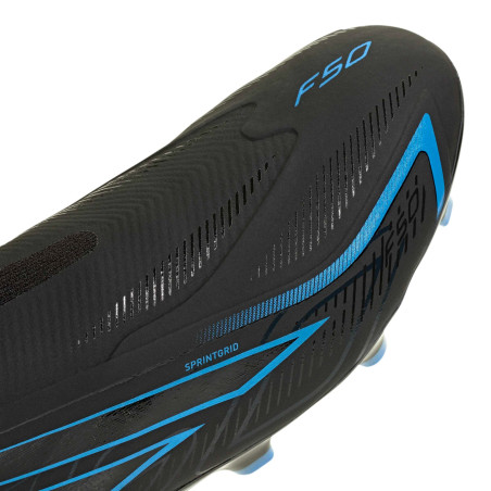 adidas F50 Hyperfast LaceLess league FG noir bleu
