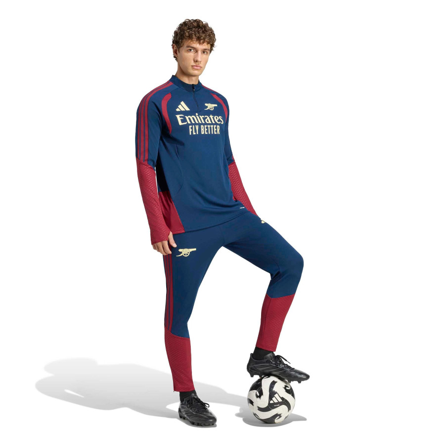 Sweat zippé Arsenal bleu rouge