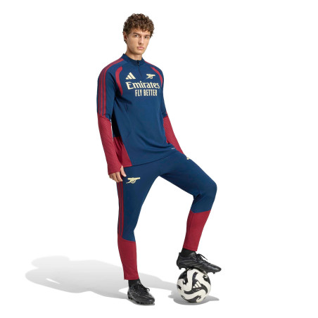 Sweat zippé Arsenal bleu rouge