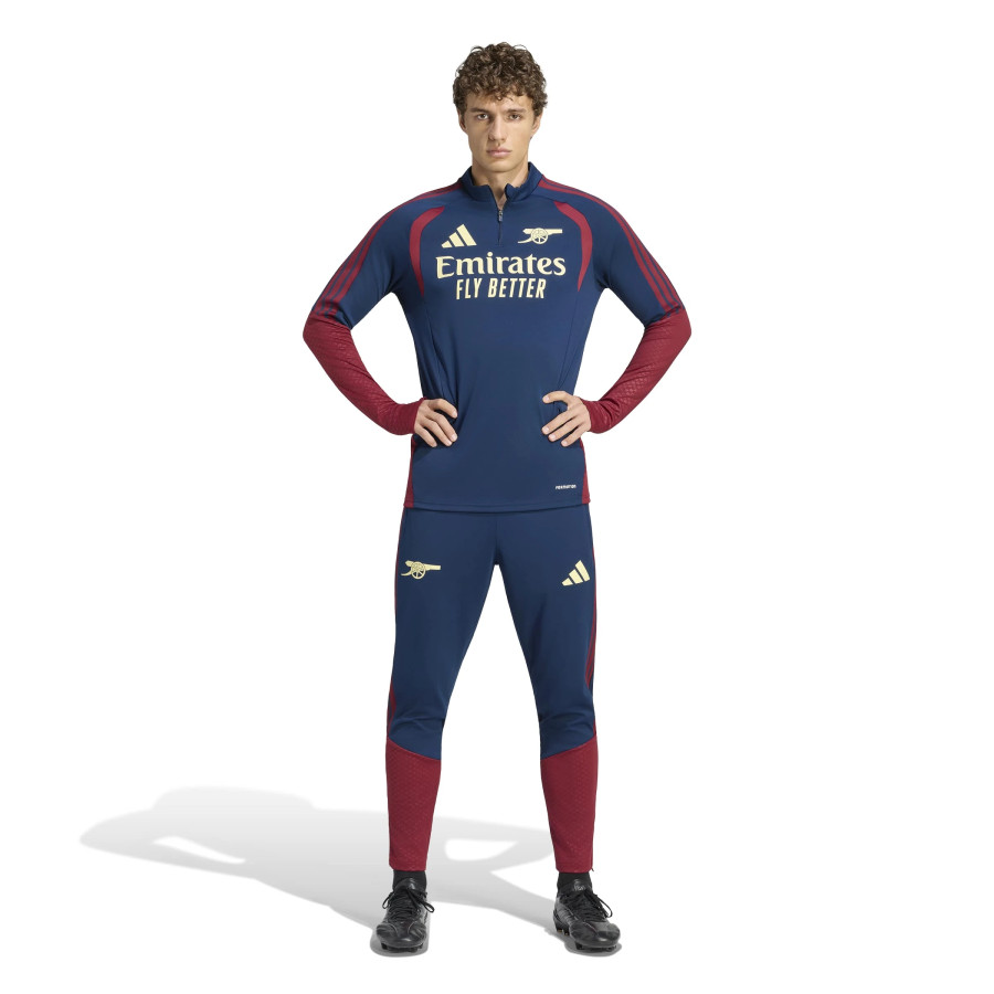 Sweat zippé Arsenal bleu rouge