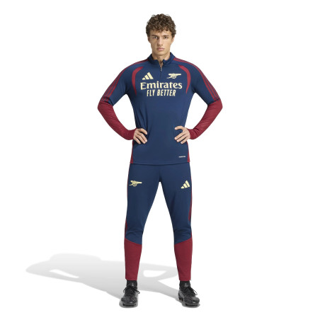 Sweat zippé Arsenal bleu rouge