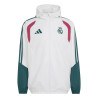Veste imperméable Real Madrid blanc vert