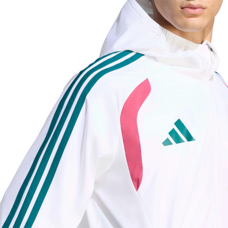 Veste imperméable Real Madrid blanc vert