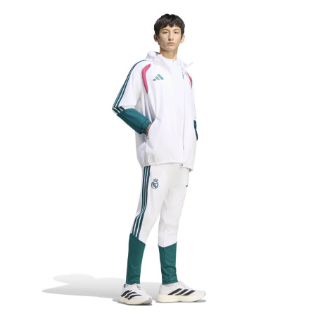 Veste imperméable Real Madrid blanc vert