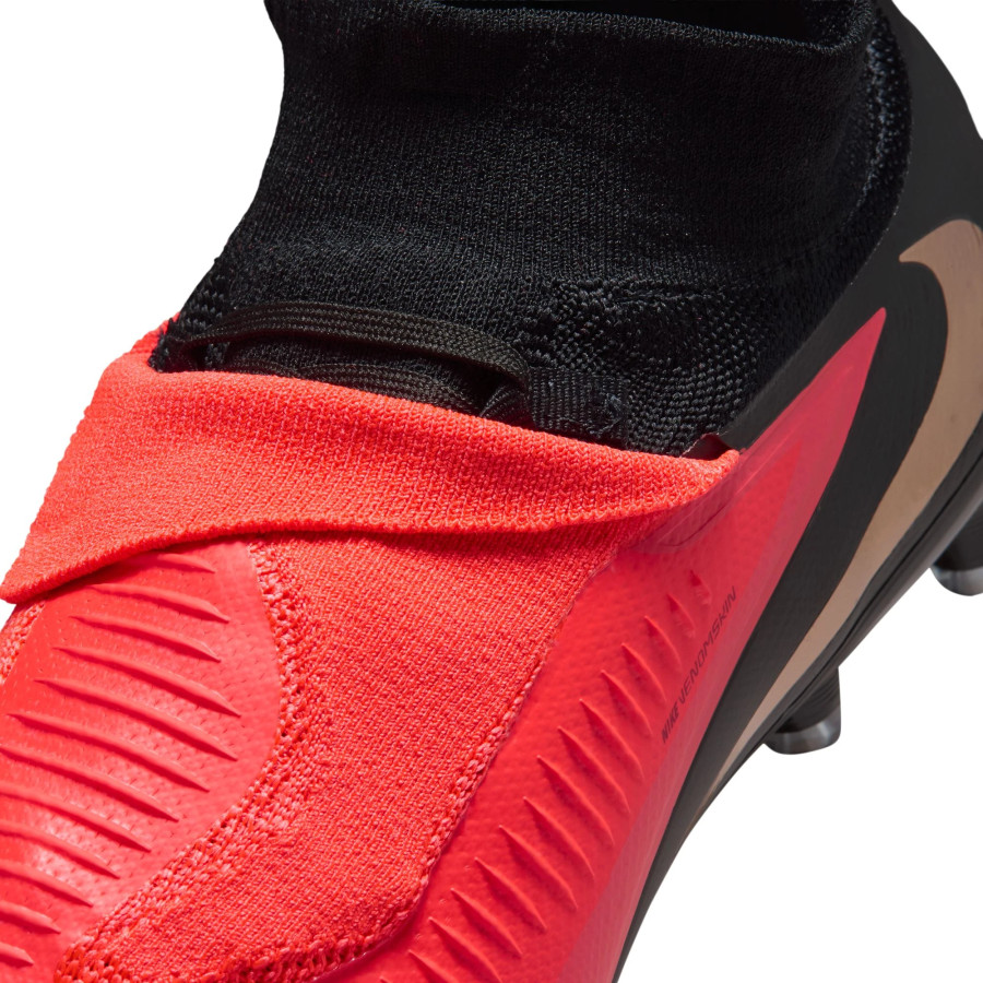 Nike Phantom 6 montante Pro AG rouge noir