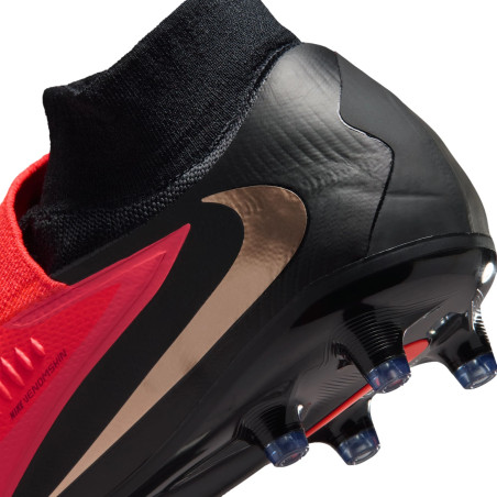 Nike Phantom 6 montante Pro AG rouge noir