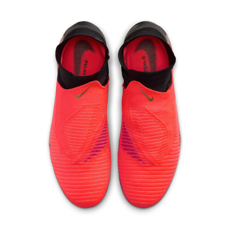 Nike Phantom 6 montante Elite FG rouge noir
