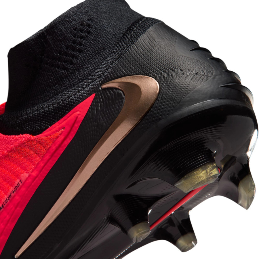 Nike Phantom 6 montante Elite FG rouge noir