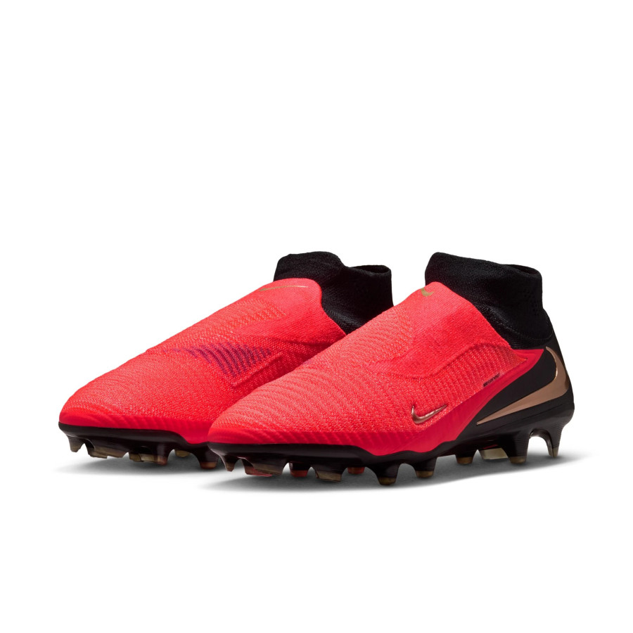 Nike Phantom 6 montante Elite FG rouge noir
