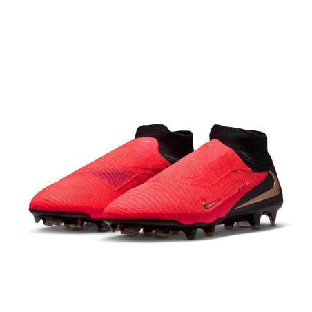 Nike Phantom 6 montante Elite FG rouge noir