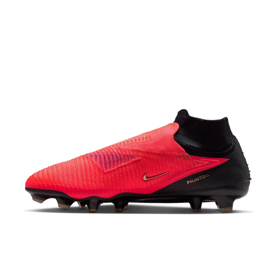 Nike Phantom 6 montante Elite FG rouge noir