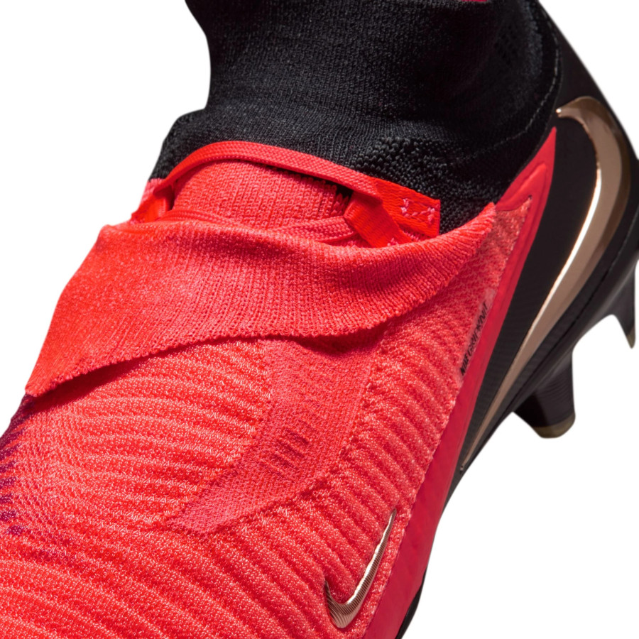 Nike Phantom 6 montante Elite FG rouge noir