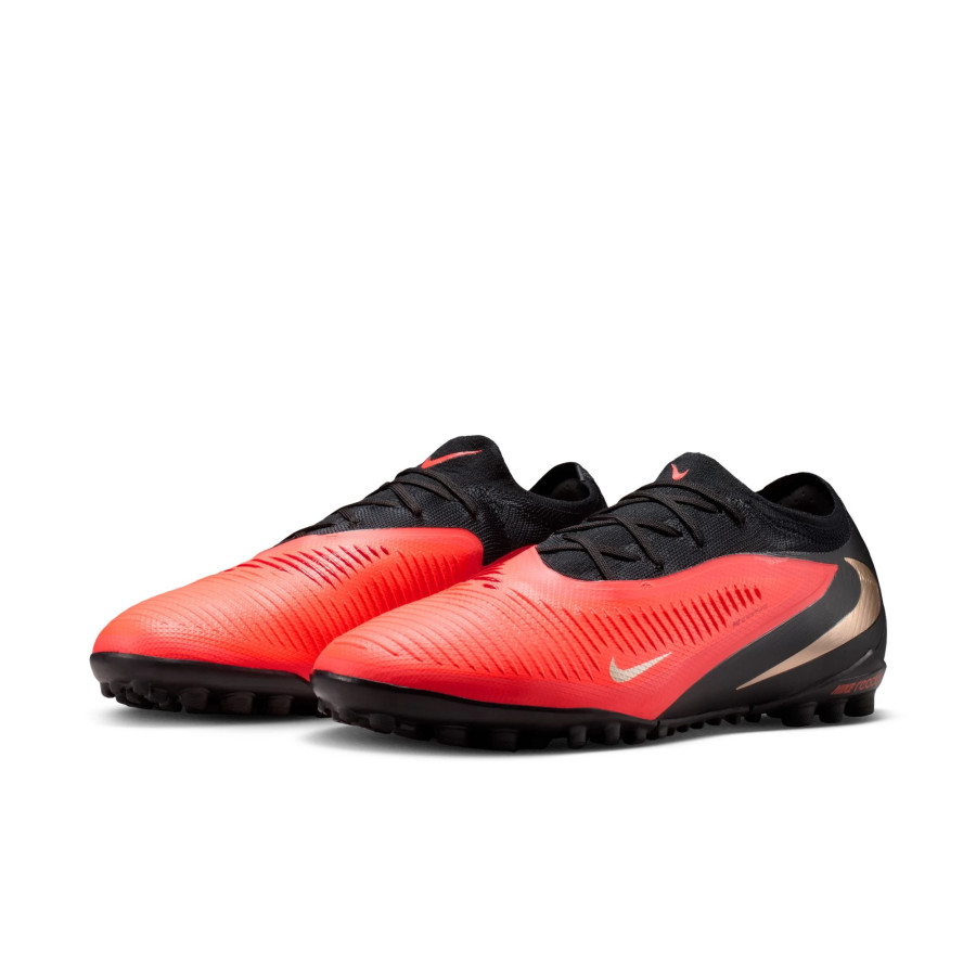 Nike Phantom 6 ReactX Pro Turf rouge noir