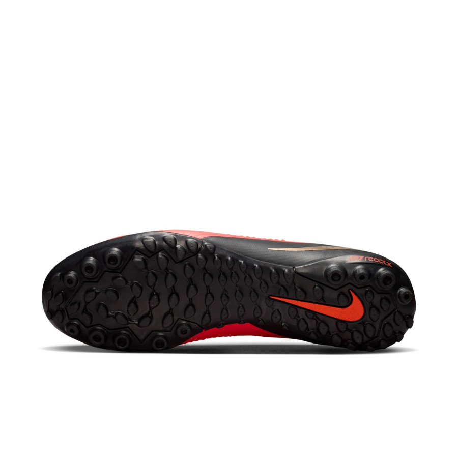 Nike Phantom 6 ReactX Pro Turf rouge noir