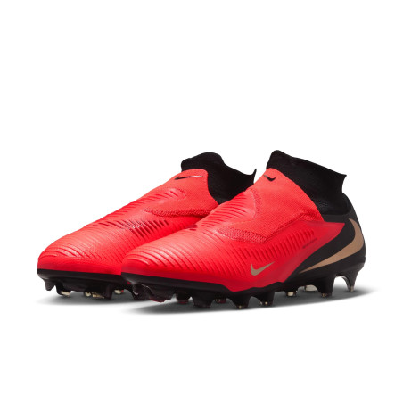 Nike Phantom 6 montante Pro FG rouge noir