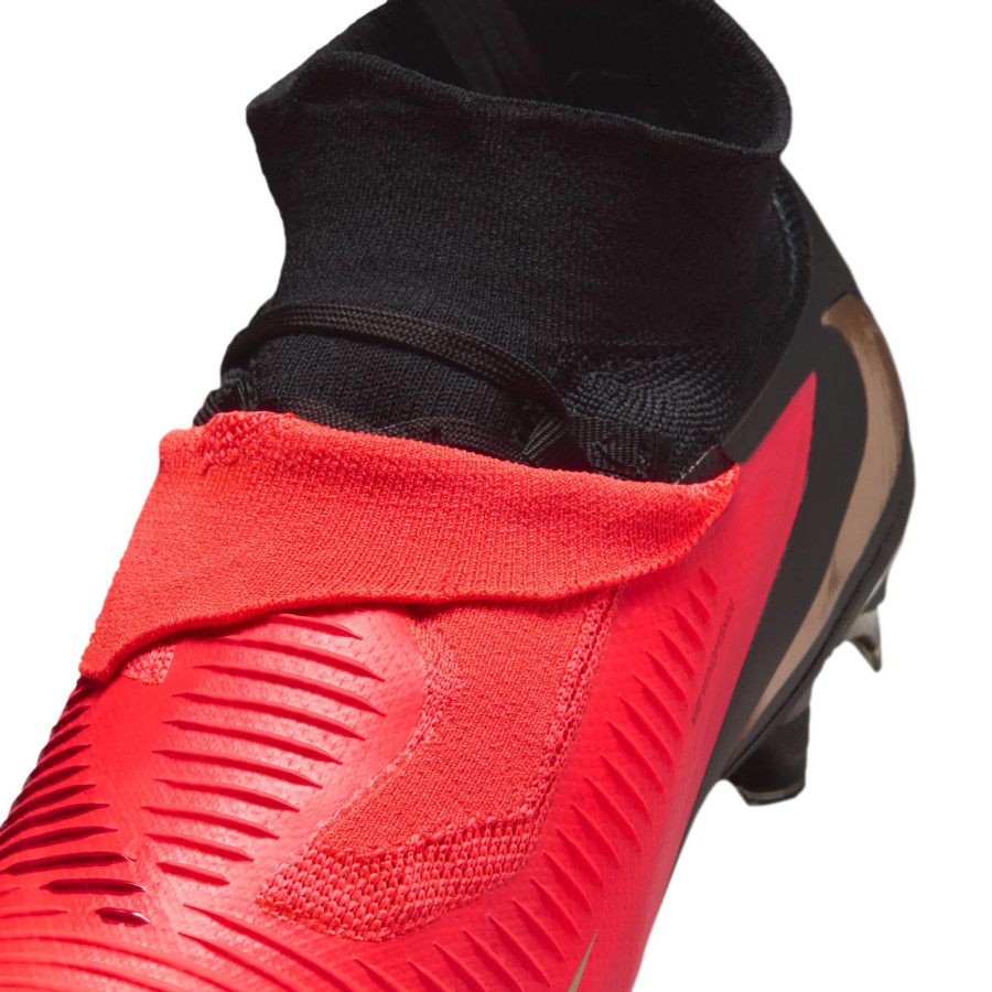 Nike Phantom 6 montante Pro FG rouge noir