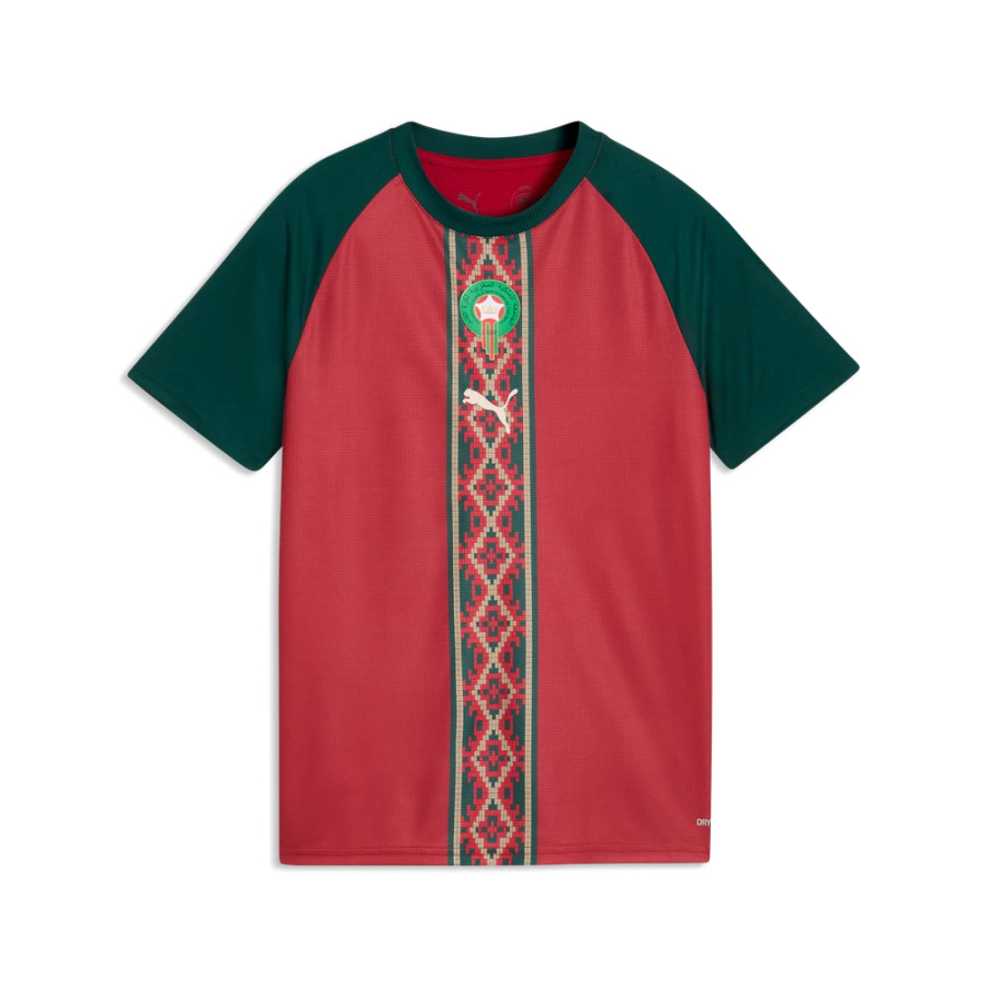 Maillot avant match Junior Maroc rouge vert