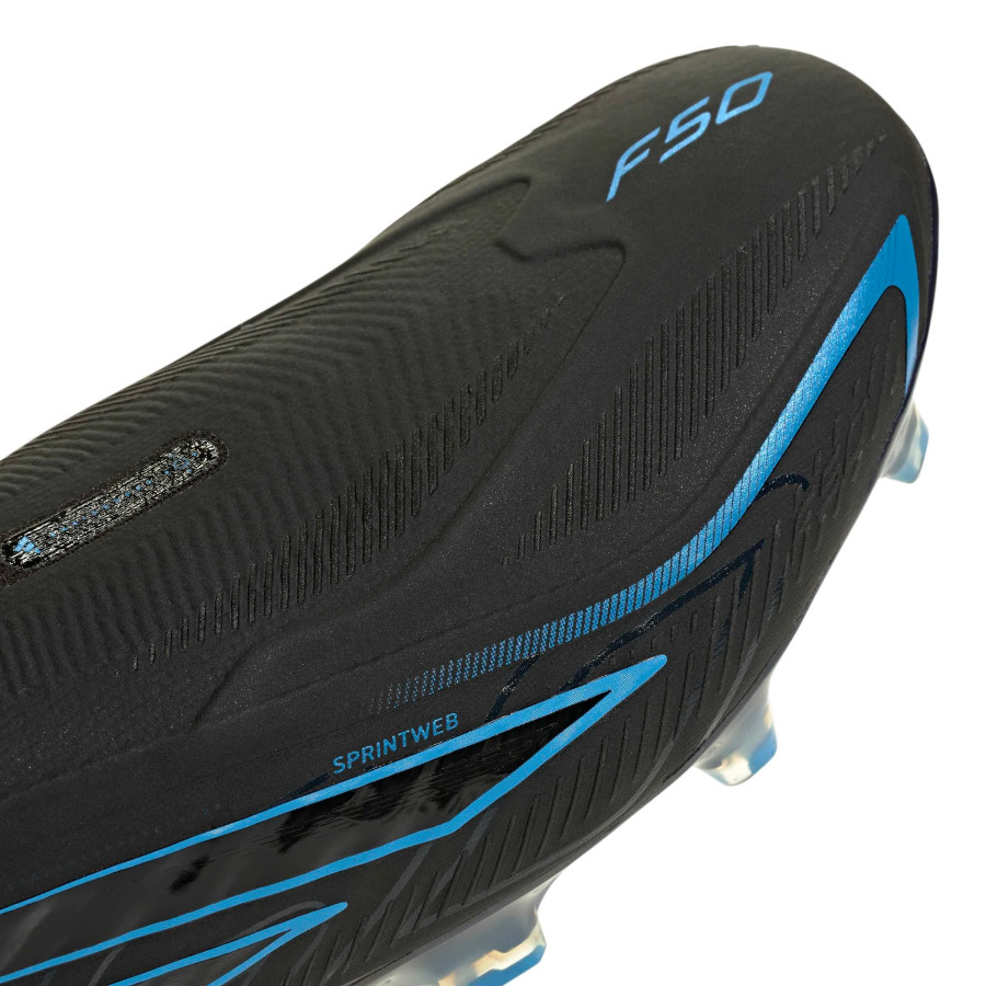 adidas F50 Hyperfast LaceLess Elite FG noir bleu