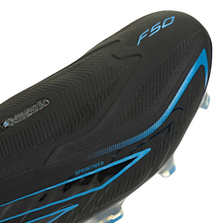 adidas F50 Hyperfast LaceLess Elite FG noir bleu