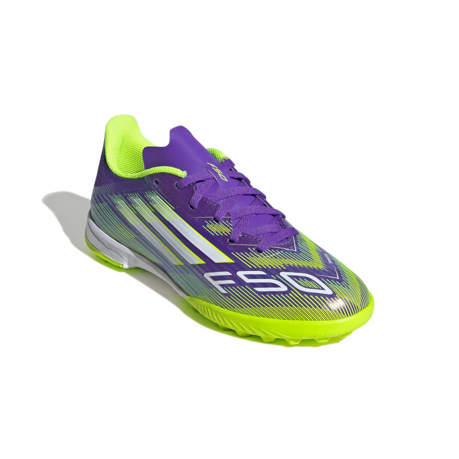 adidas F50 League junior Turf violet jaune